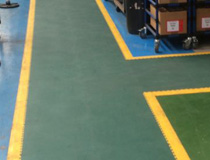 車間通道地板：工廠車間手動(dòng)叉車通道和人行通道地板地面解決方案